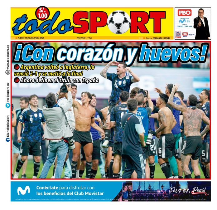 Portada Diario TodoSport (16/07/2026)