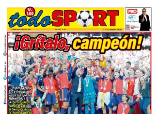 Portada Diario TodoSport (20/07/2026)