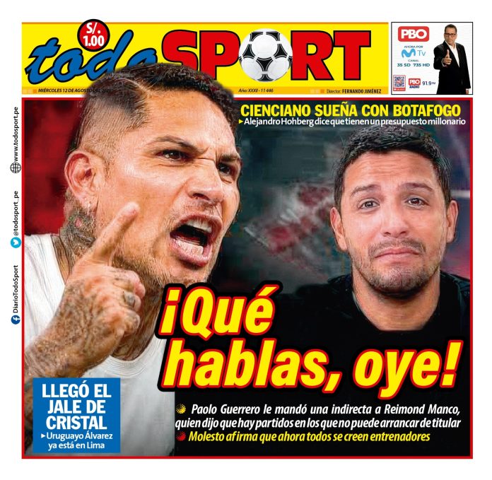 Portada Diario TodoSport (12/08/2026)
