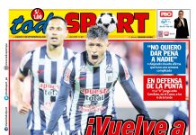 Portada Diario TodoSport (19/09/2026)