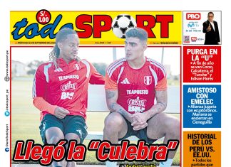 Portada Diario TodoSport (23/09/2026)