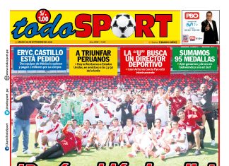 Portada Diario TodoSport (26/09/2026)